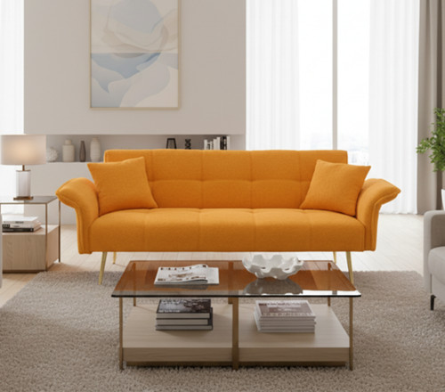 Teddy velvet futon - sofa, bed