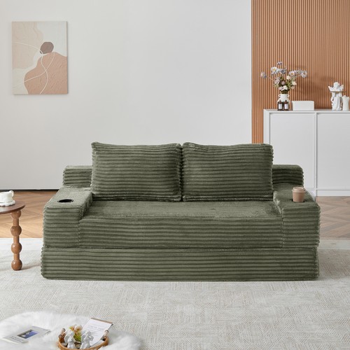 Corduroy sleeper sofa - corduroy,